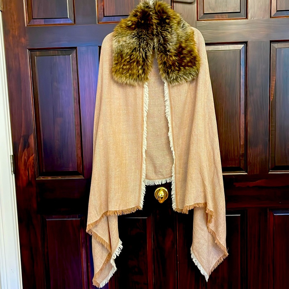 Fall faux fur collar wrap, one size fits all